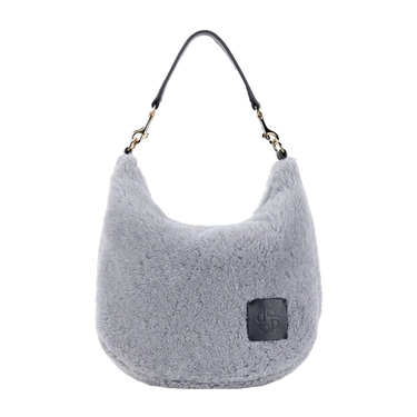 Deadly Ponies Mr Sling Mini Shearling Silver Bag