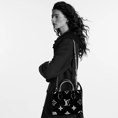 Louis Vuitton On The Go PM Black/Beige Bag