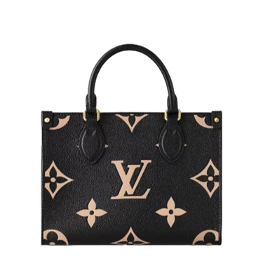Louis Vuitton On The Go PM Black/Beige Bag
