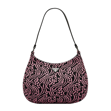 Prada 2020-2021 Jacquard-Pattern Cleo Shoulder Bag